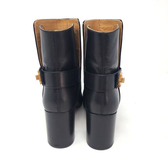 Tory Burch Kira 70MM Bootie Leather Ankle Boots 59585 Perfect Black Size US 8.5 - Picture 7 of 10